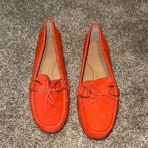 New Genuine Leather Ralph Lauren suede loafers